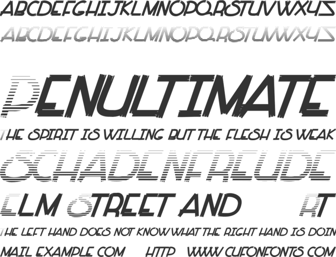 Paint all Time font preview