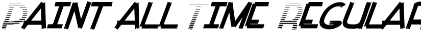 Paint all Time Regular font
