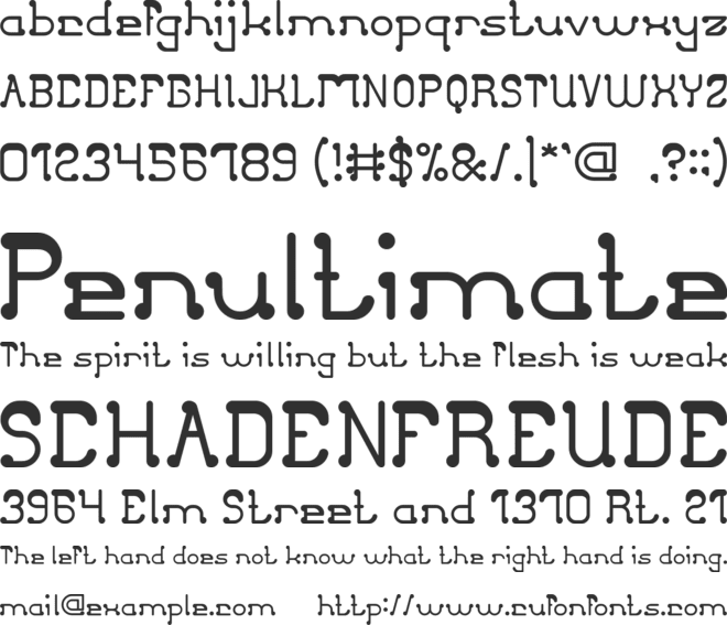 Club Golf font preview