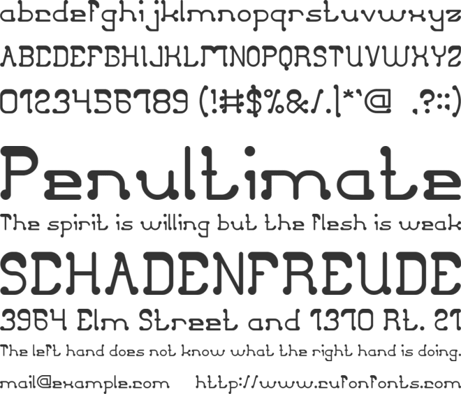 Club Golf font preview