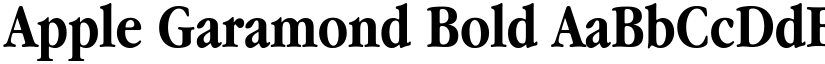 Apple Garamond Bold font