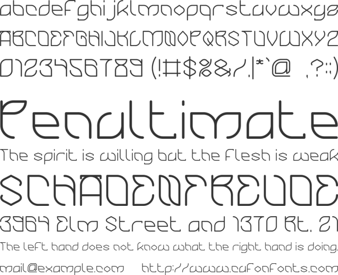 BAMBOO chopsticks font preview