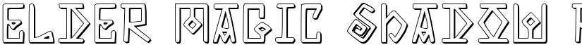 Elder Magic Shadow Regular font