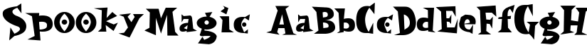 SpookyMagic font