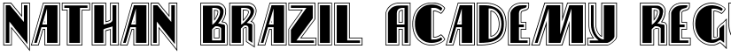 Nathan Brazil Academy Regular font