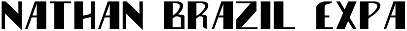 Nathan Brazil Expanded Expanded font