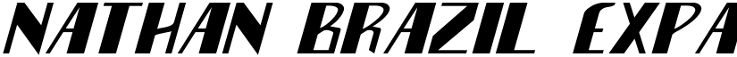 Nathan Brazil Expanded Italic Expanded Italic font