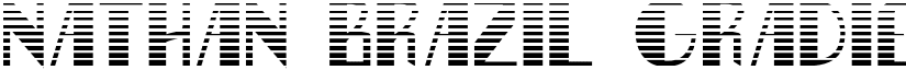 Nathan Brazil Gradient Regular font