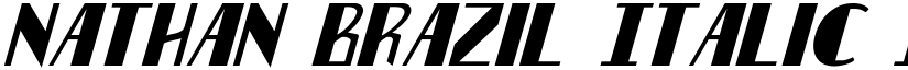 Nathan Brazil Italic Italic font