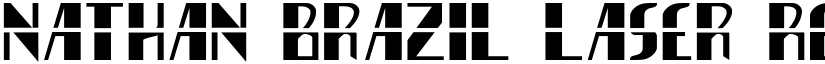 Nathan Brazil Laser Regular font