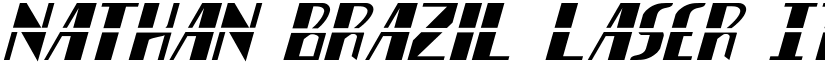 Nathan Brazil Laser Italic Italic font