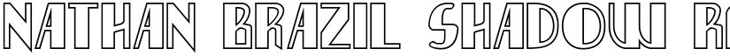 Nathan Brazil Shadow Regular font