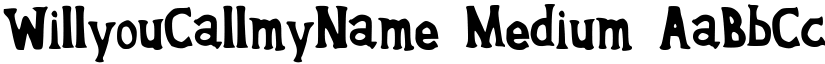 WillyouCallmyName Medium font