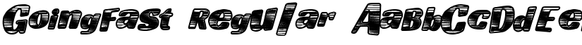 GoingFast Regular font