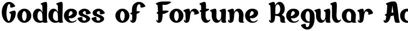 Goddess of Fortune Regular font