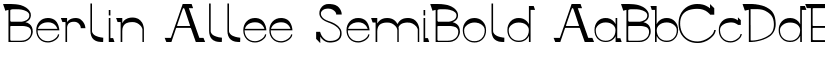 Berlin Allee SemiBold font