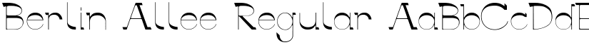 Berlin Allee Regular font
