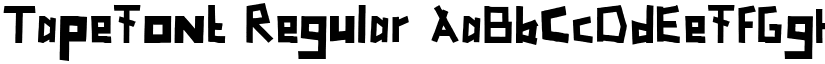 TapeFont Regular font