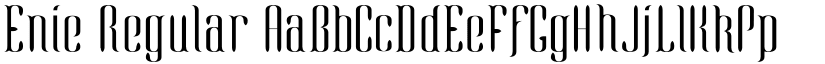 Enie Regular font