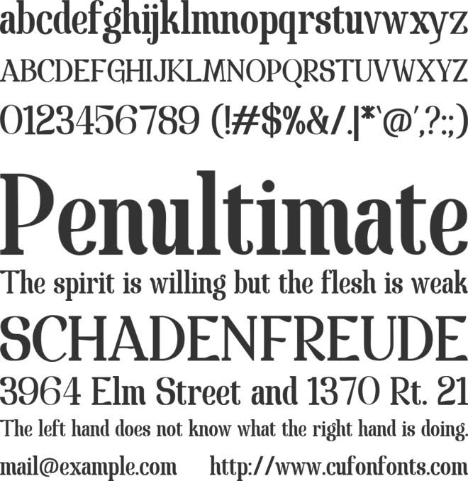 Spatha Serif font preview