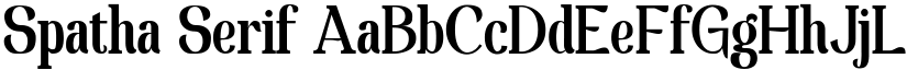 Spatha Serif font
