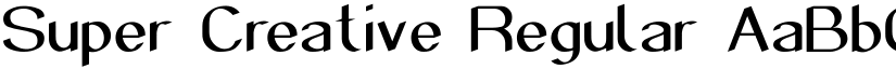 Super Creative Regular font