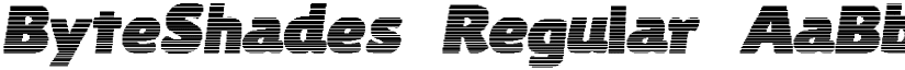ByteShades Regular font
