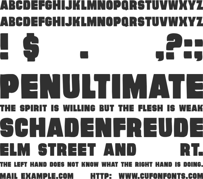 Evil Conspiracy font preview