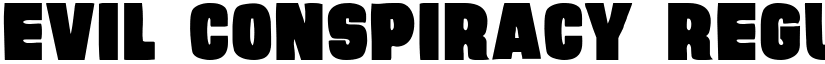 Evil Conspiracy Regular font