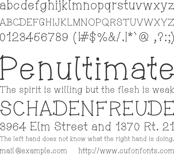 MissingMyDaddyToday font preview