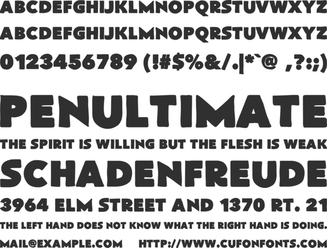 FlatBread font preview