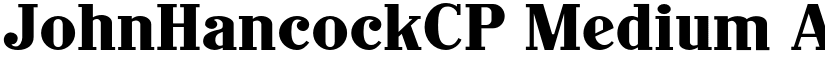 JohnHancockCP Medium font