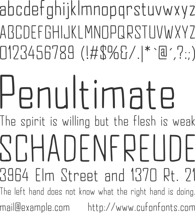 JD Equinox font preview