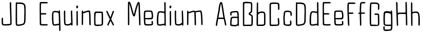 JD Equinox Medium font