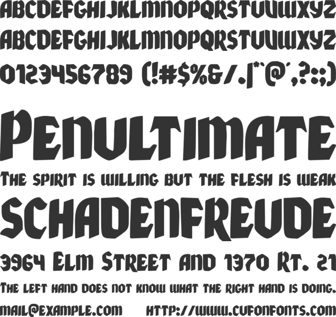 Xmas Xpress font preview