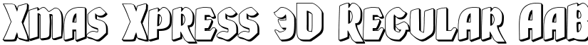 Xmas Xpress 3D Regular font