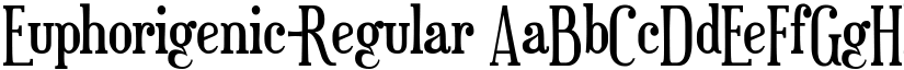 Euphorigenic-Regular font