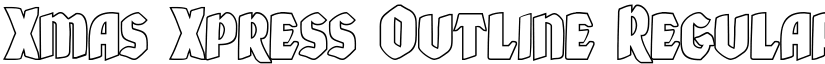 Xmas Xpress Outline Regular font