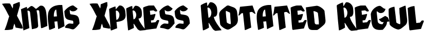 Xmas Xpress Rotated Regular font