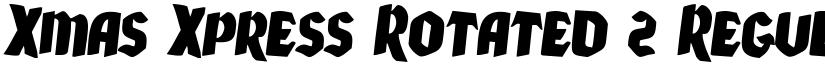 Xmas Xpress Rotated 2 Regular font