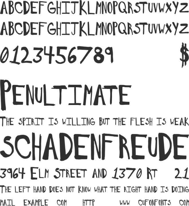 SaltyWould font preview