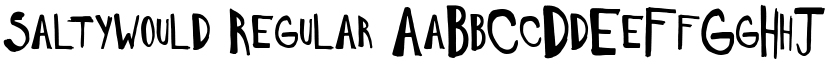 SaltyWould Regular font