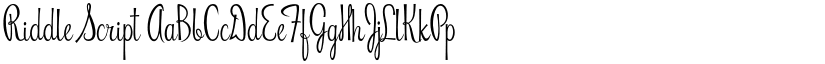 Riddle font download