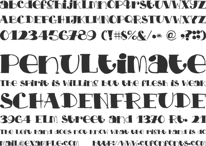 ChopChickennBeef font preview