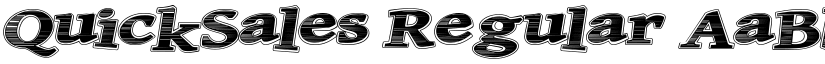QuickSales Regular font