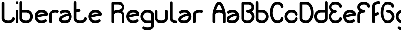 Liberate Regular font