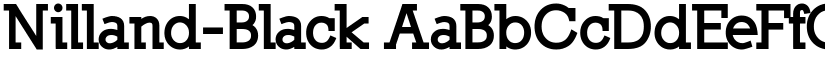 Nilland-Black font