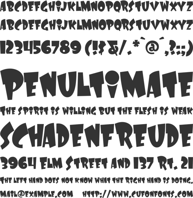 Laff Riot NF font preview