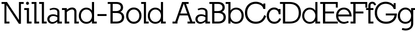 Nilland-Bold font