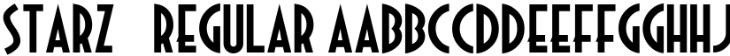 Starz 1994 Regular font